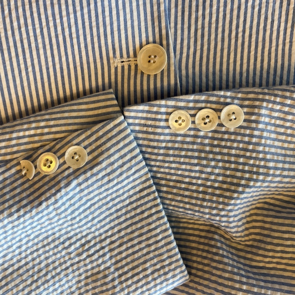 Brooks Brothers USA Seersucker Blazer Sports Coat - Picture 3 of 8